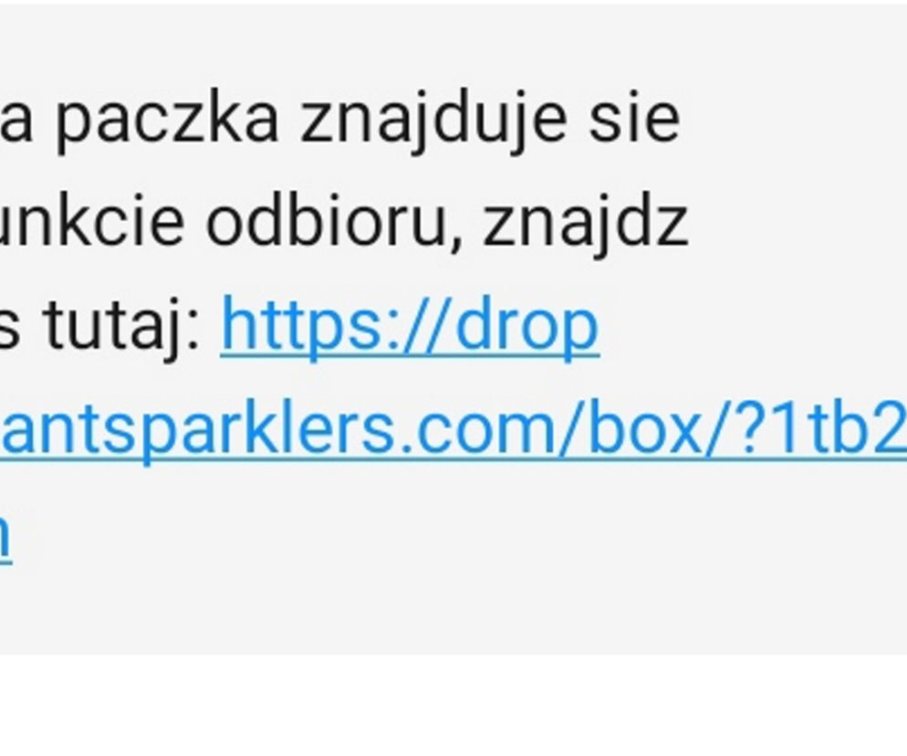 podejrzane smsy od kurierów
