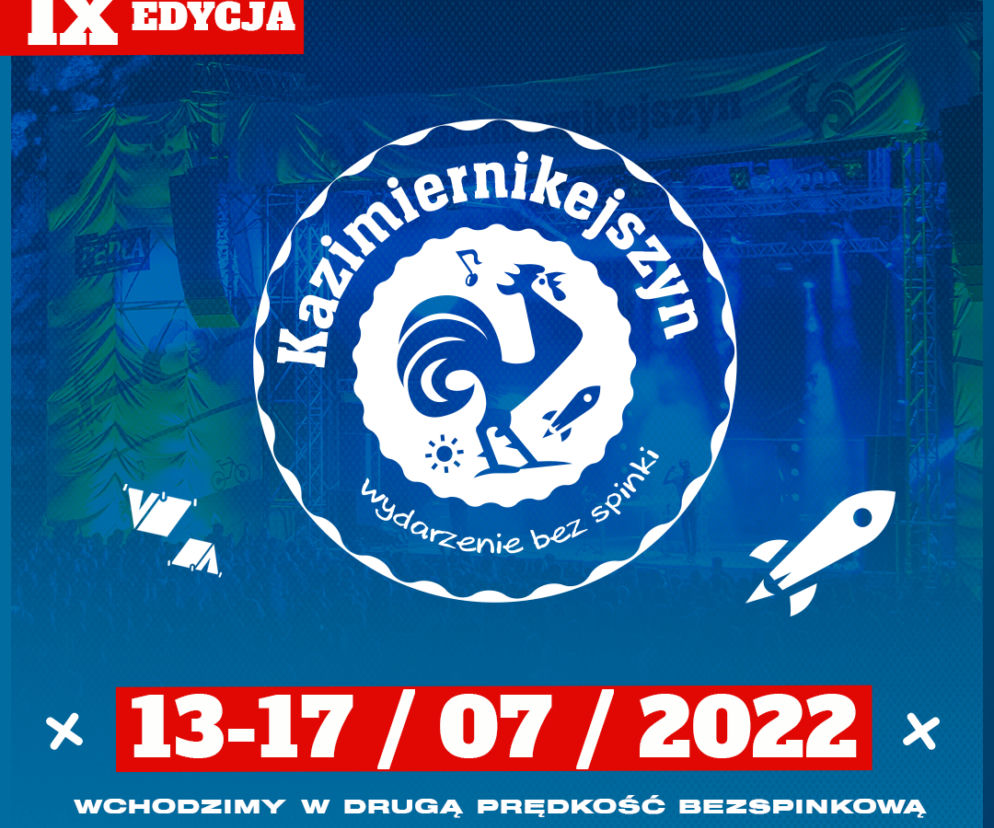 Kazimiernikejszyn 2022: ØRGANEK i T.Love pierwszymi gwiazdami tegorocznej edycji festiwalu bez spinki! 