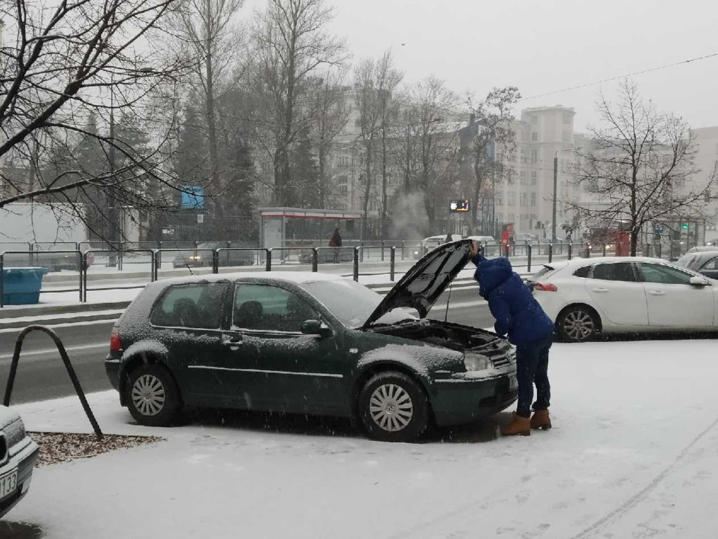 Atak zimy w Warszawie
