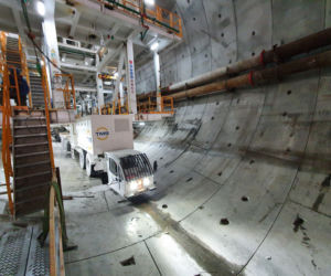 Budowa tunelu pod Świną - kwiecień 2021