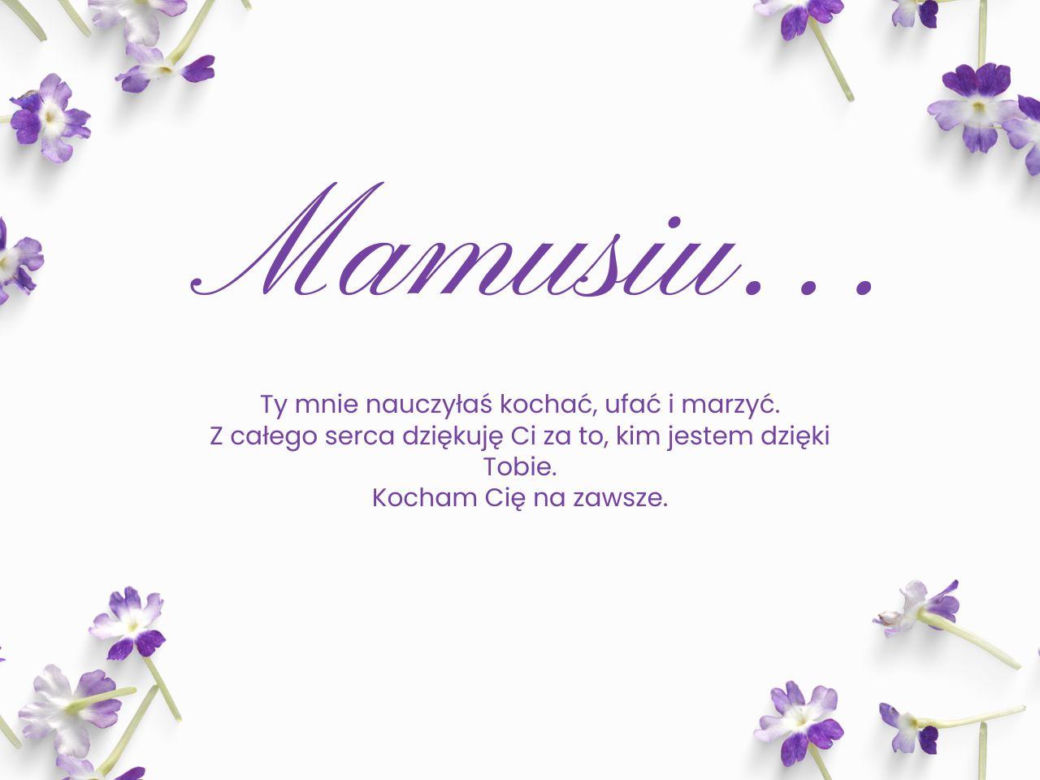Dzień Mamy życzenia