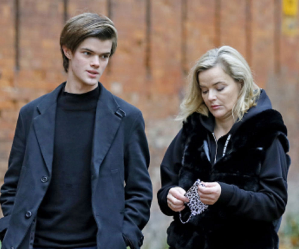 Monika Richardson i jej syn Tom Malcolm