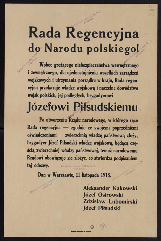 Odezwa Rady Regencyjnej