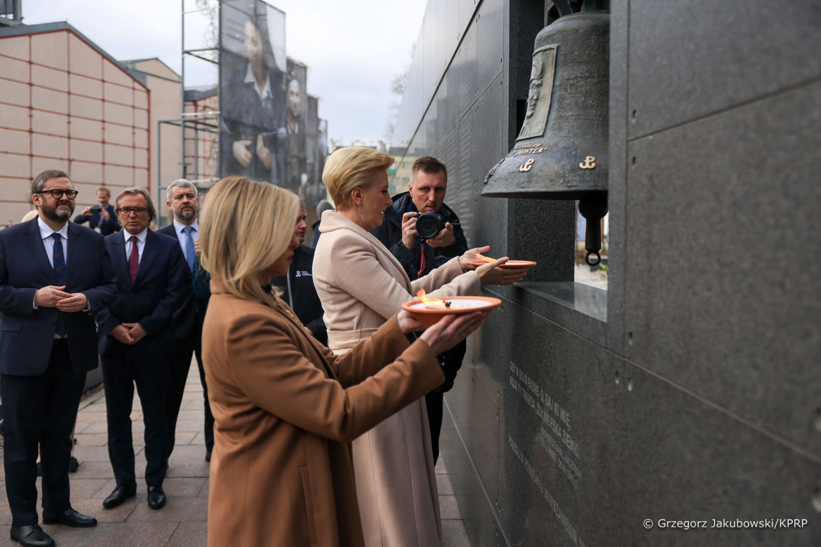 Ołena Zełenska i Agata Duda w Muzeum Powstania Warszawskiego