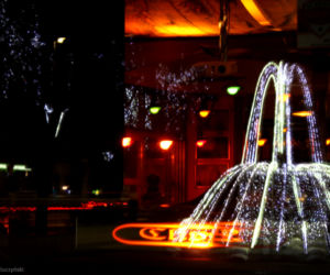 Iluminacje w al. Jana Pawła II