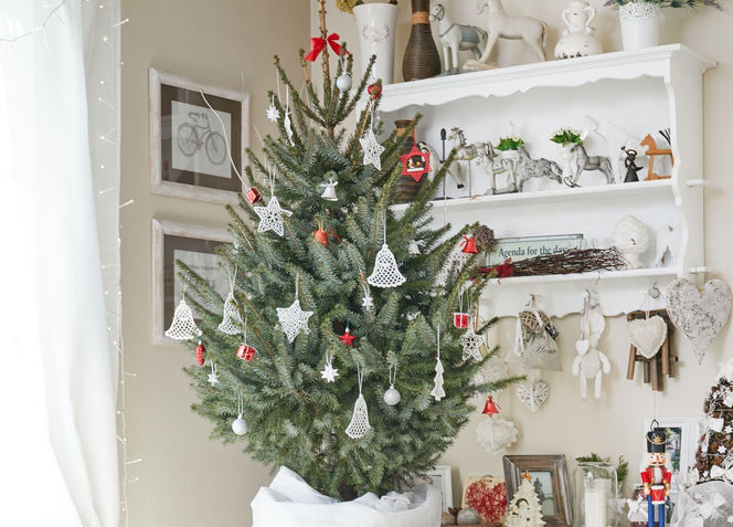 Świąteczne choinki w stylu rustykalnym
