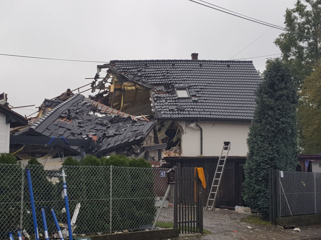Wybuch gazu w Kobiernicach