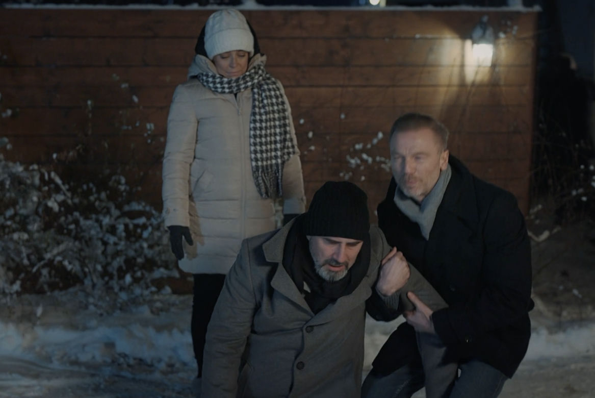 M jak miłość, odcinek 1718: Adam Werner (Jacek Kopczyński), Magda (Anna Mucha), Andrzej Budzyński (Krystian Wieczorek)