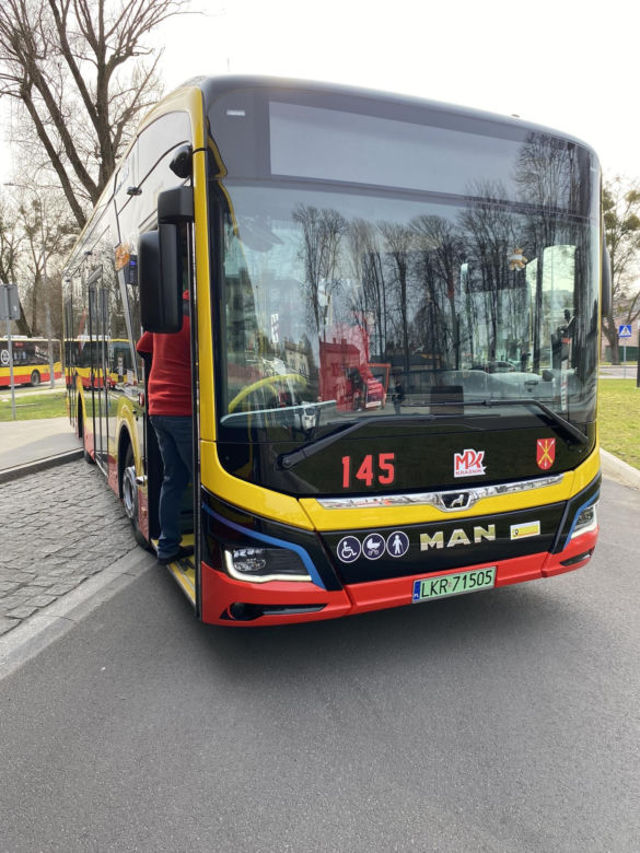 Prezentacja elektrycznych autobusów w Kraśniku