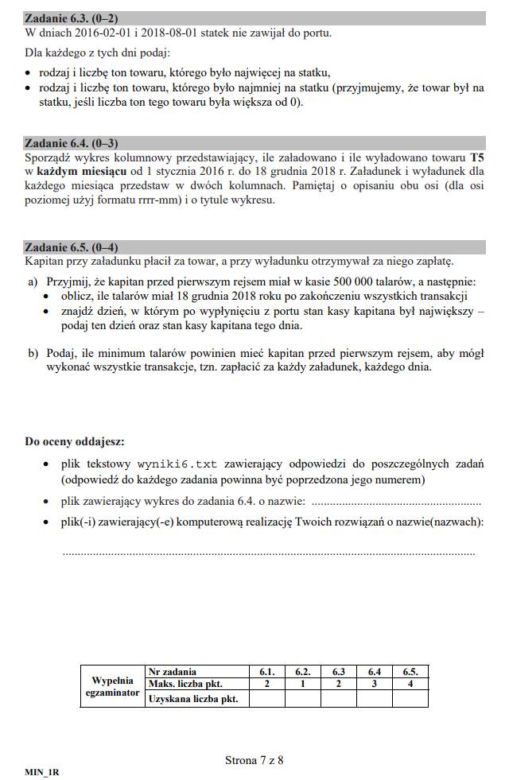 Matura 2020: Informatyka. Poziom ROZSZERZONY. ARKUSZ CKE