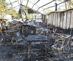 Pożar baru Aloha przy Świderskiej na Tarchominie