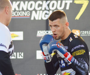 KnockOut Boxing Night 7 w Rzeszowie - trening medialny (Paweł Stępień)