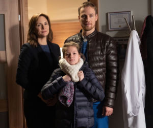 Na dobre i na złe odc. 730. Matylda (Amelia Czaja), Michał Wilczewski (Mateusz Janicki), Kasia Smuda (Ilona Ostrowska)
