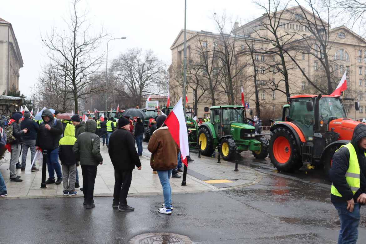 Protest rolników w Poznaniu 