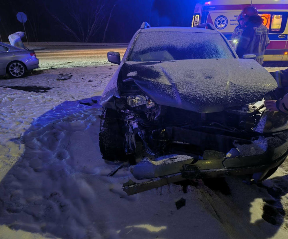 Wypadek u zbiegu ulic Ostrowieckiej i Benedyktyńskiej