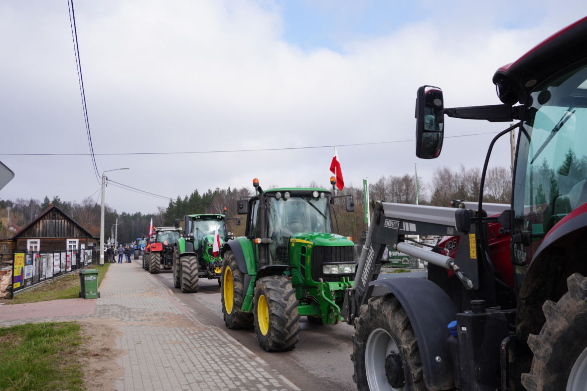 Protest rolników wokół Białegostoku - 20 marca 2024