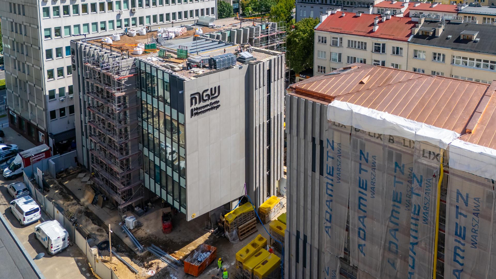 Dachy Muzeum Getta Warszawskiego już gotowe