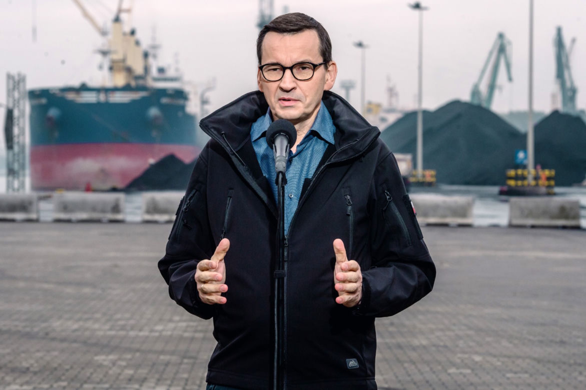 Premier w Gdańsku. Morawiecki sprawdził węgiel