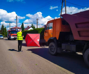 Wypadek w Puńsku. Zginął kierowca motoroweru