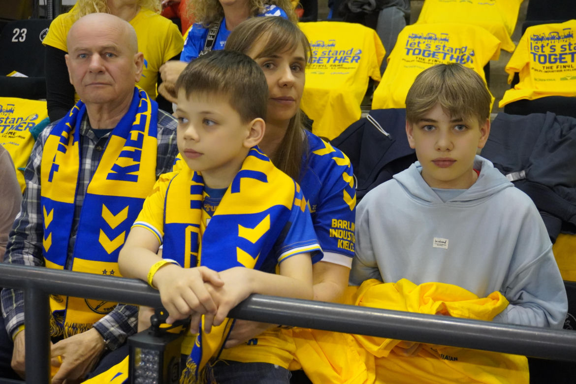 Kibice na meczu Industria Kielce - SC Magdeburg