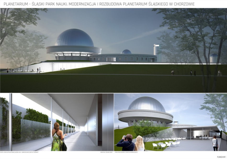 Wyniki konkursu na projekt modernizacji i rozbudowy Planetarium w Chorzowie