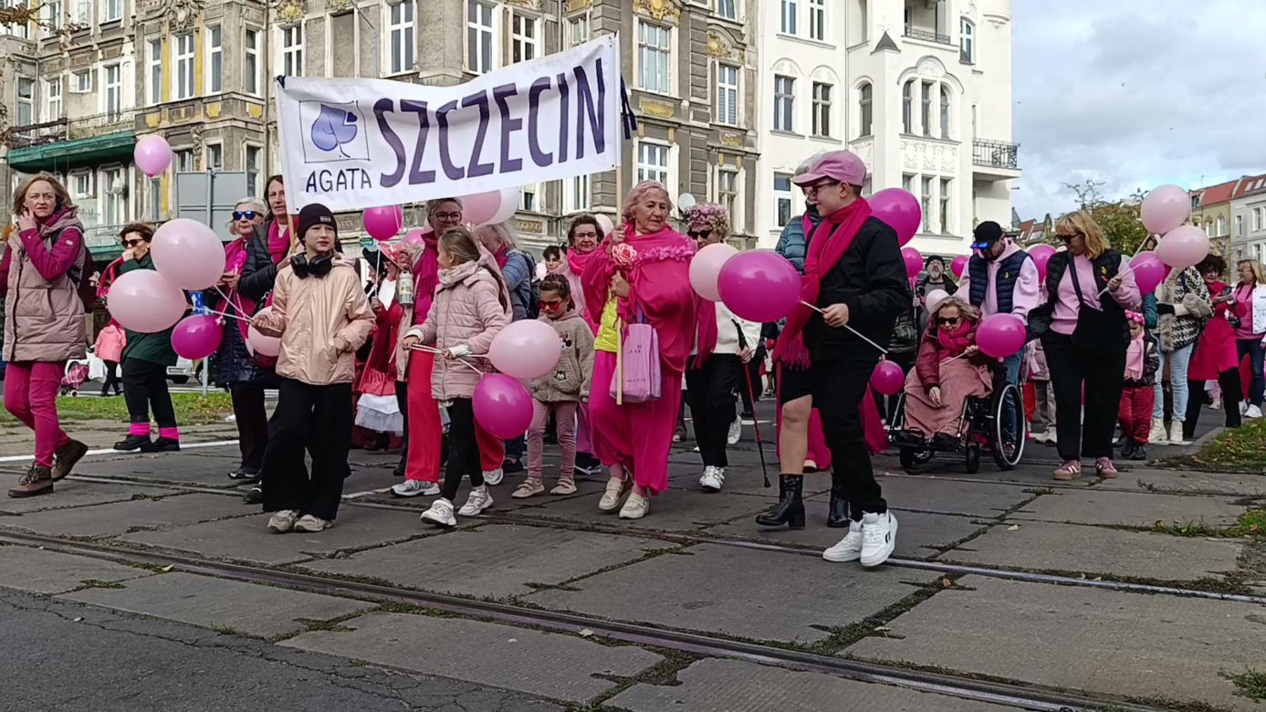 Marsz Różowej Wstążki w Szczecinie