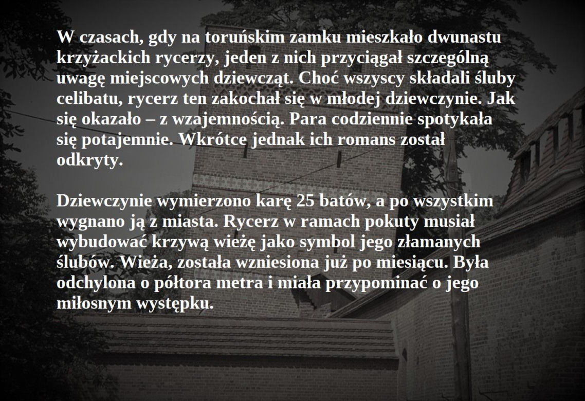 Krzywa wieża w Toruniu 