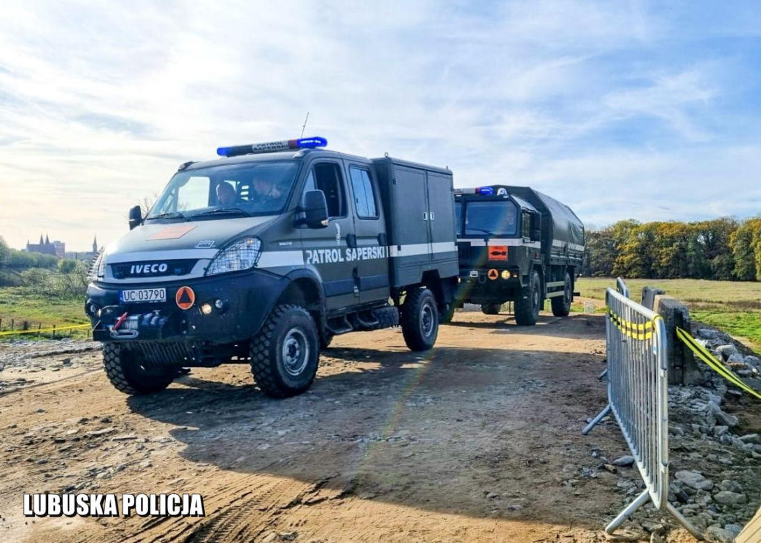 Znaleziono niewybuch w Słubicach. Trwała akcja policjantów i saperów