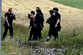 Zatrzymanie Dariusza R. po zbrodni w Mierzawie