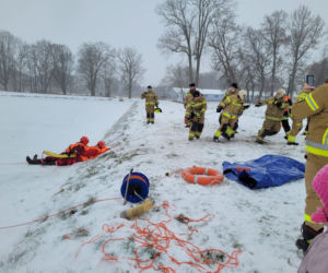 Strażackie ćwiczenia