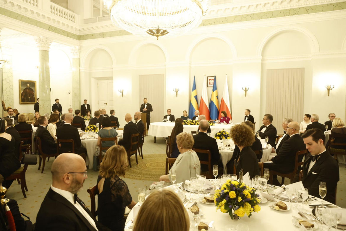 Obiad na cześć szwedzkiej pary królewskiej
