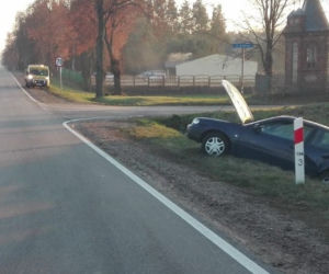 Dobrzyniewo Duże. Wypadek na DK 65. Zderzenie osobówek. 3 osoby ranne