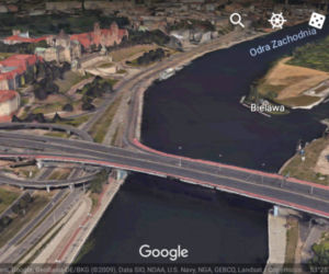 Trójwymiarowy Szczecin w Google Earth