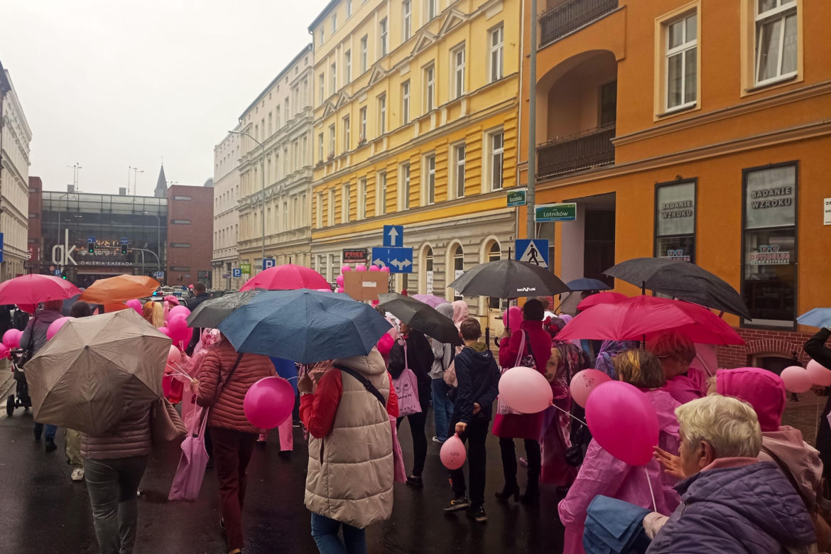 Marsz Różowej Wstążki w Szczecinie