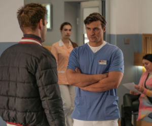 Na dobre i na złe odc. 977. Krzysztof Radwan (Mateusz Damięcki), Mario (Marcin Korcz)