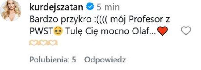 Linde-Lubaszenko nie żyje - gwiazdy i aktorzy wylewają łzy!
