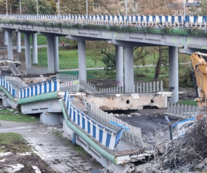 Koszalin: Most zawalił się na samochód