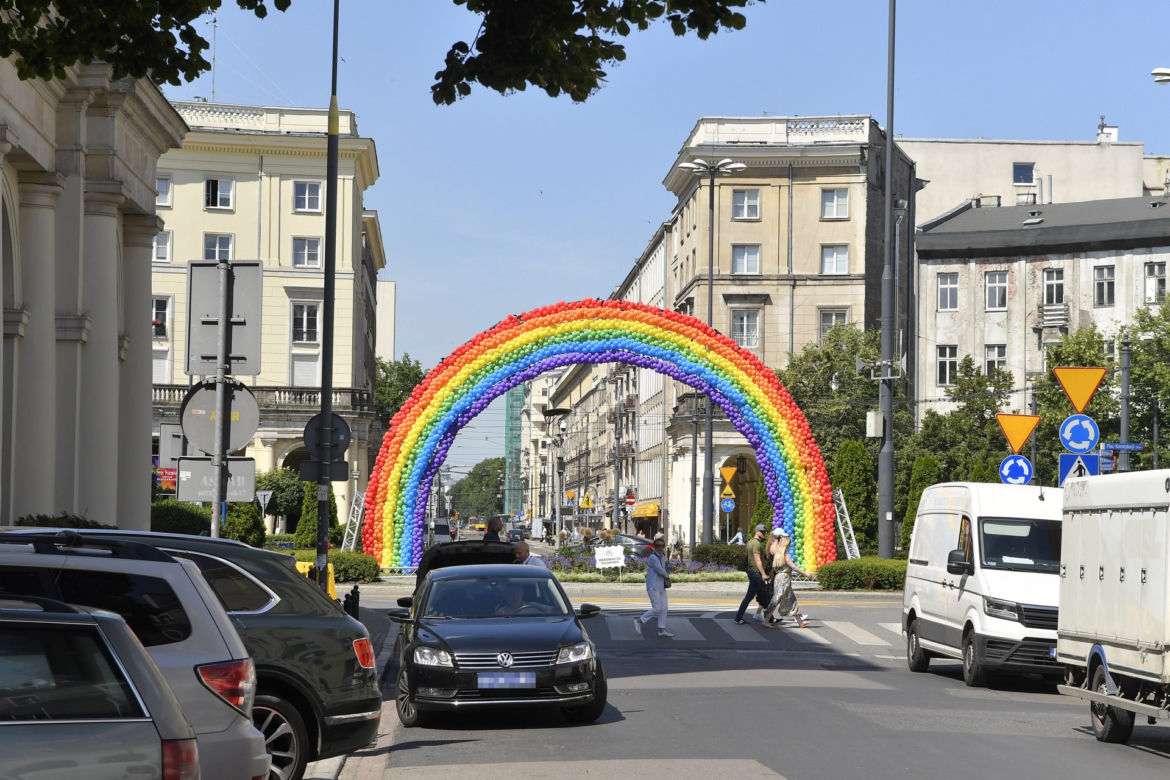 Tęcza wraca na Plac Zbawiciela w Warszawie
