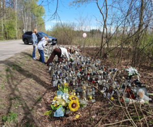 Miejsce wypadku Łukasza Litewki