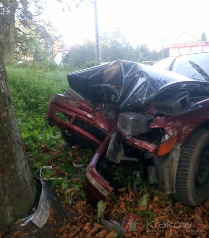 Wypadek w miejscowości Biorków Wielki