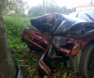 Wypadek w miejscowości Biorków Wielki