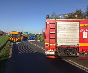 Wypadek w Gronowie koło Torunia. Czołówka na dk nr 15