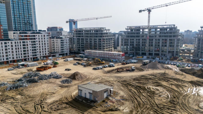 NOHO ONE w Warszawie w budowie