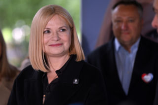 Monika Piątkowska dziękuje wyborcom po exit poll. „Będę patrzyła na ręce”