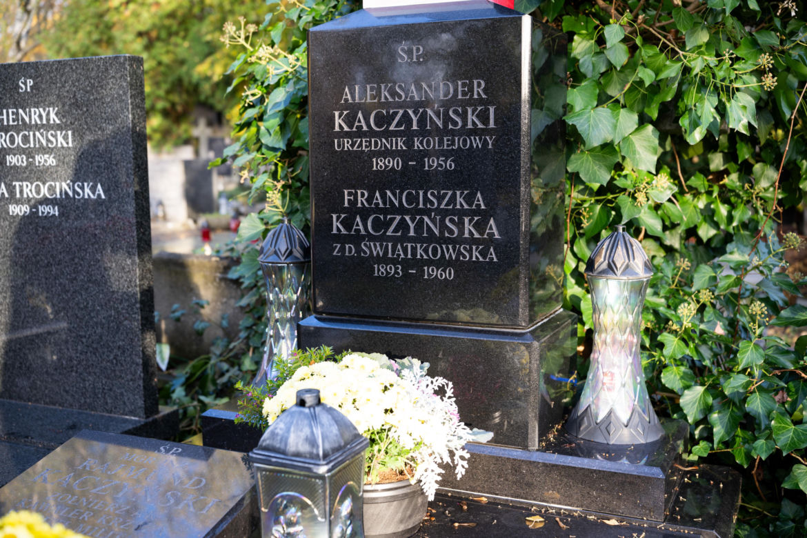 Tak wygląda grób Rajmunda Kaczyńskiego