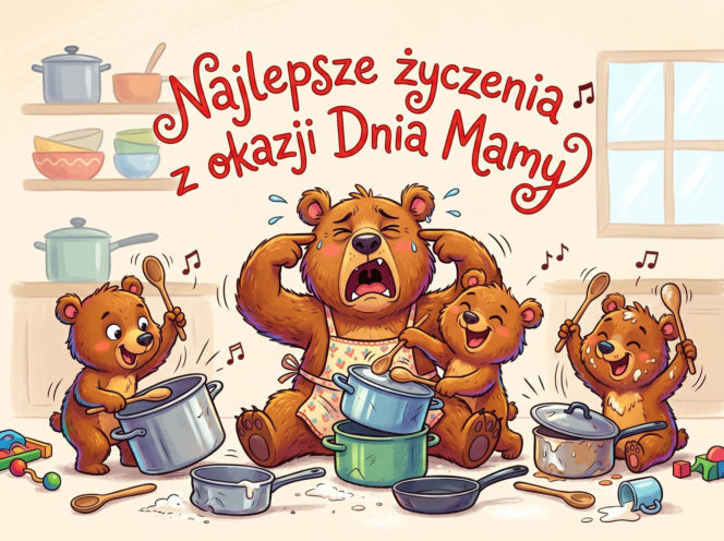 Zabawny obrazek na Dzień Matki do pobrania