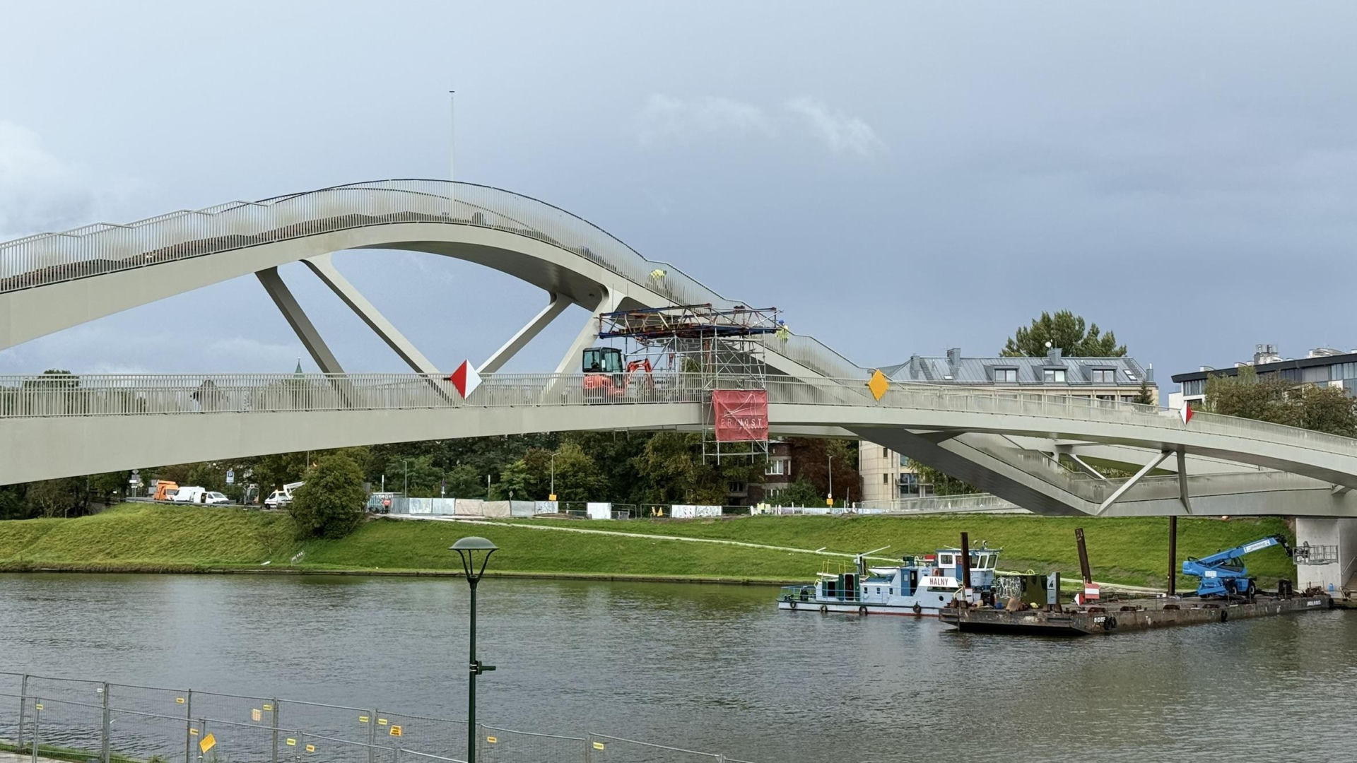 Kładka Kazimierz - Ludwinów w Krakowie - wrzesień 2026