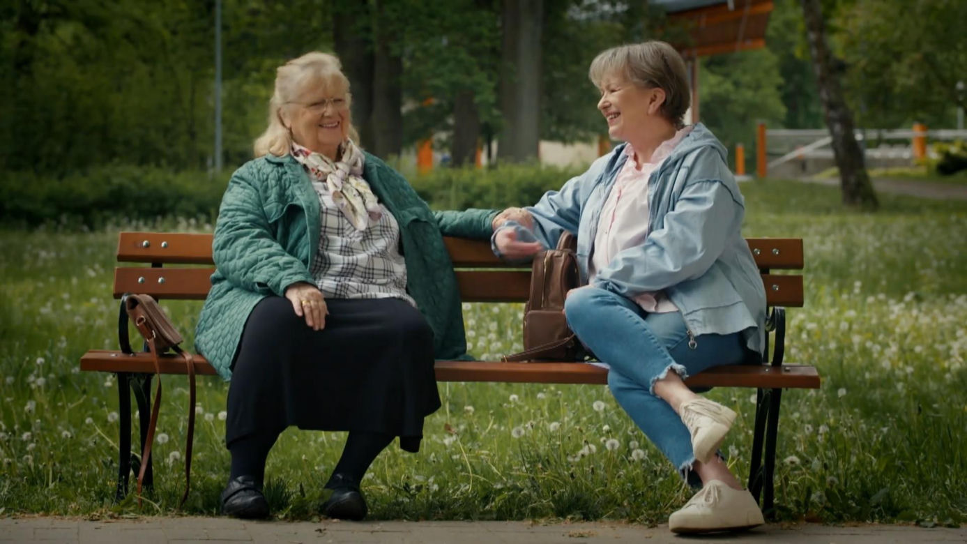Barwy szczęścia odc. 3419. Amelia (śp. Stanisława Celińska), Basia (Sławomira Łozińska)
