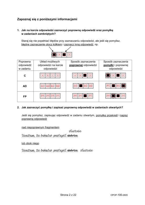 Egzamin ósmoklasisty 2026: polski 11.05.2026 r. Arkusze CKE