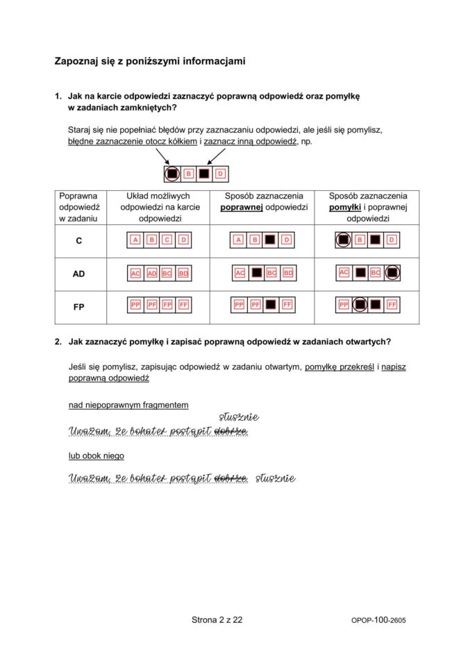Egzamin ósmoklasisty 2026: polski 11.05.2026 r. Arkusze CKE